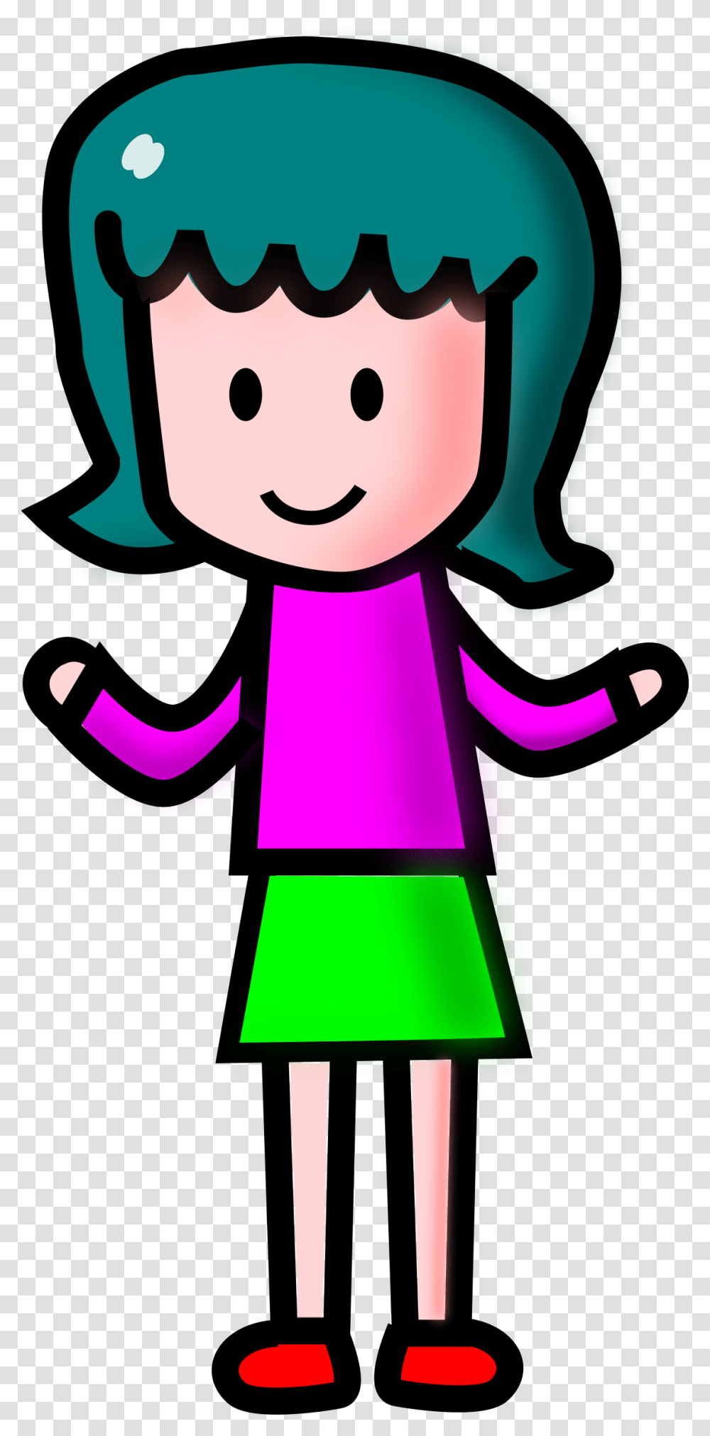 Cartoon Girl Clipart Girl, Drawing, Face, Costume Transparent Png