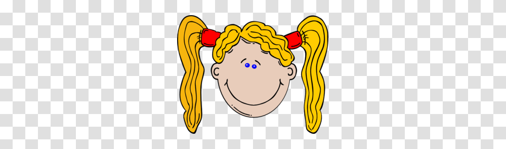 Cartoon Girl With Long Yellow Hair Clip Art Cclip Art, Apparel, Face, Produce Transparent Png