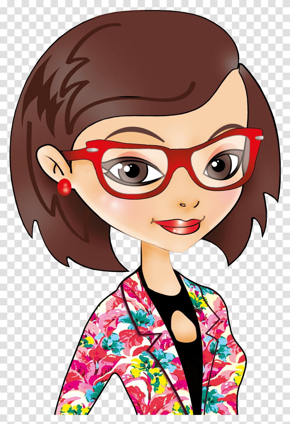 Cartoon, Glasses, Accessories, Accessory, Person Transparent Png