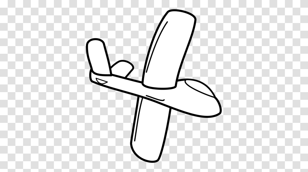Cartoon Glider Bottom Side, Machine, Propeller, Lamp, Airplane Transparent Png