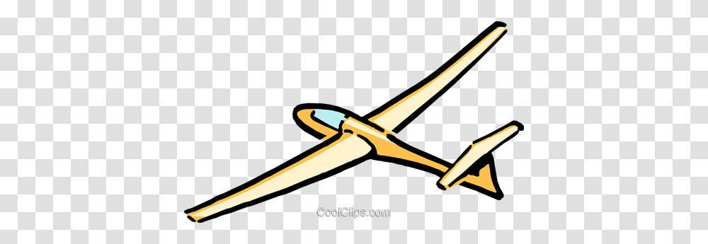 Cartoon Glider Royalty Free Vector Clip Art Illustration, Vehicle, Transportation, Airplane, Aircraft Transparent Png