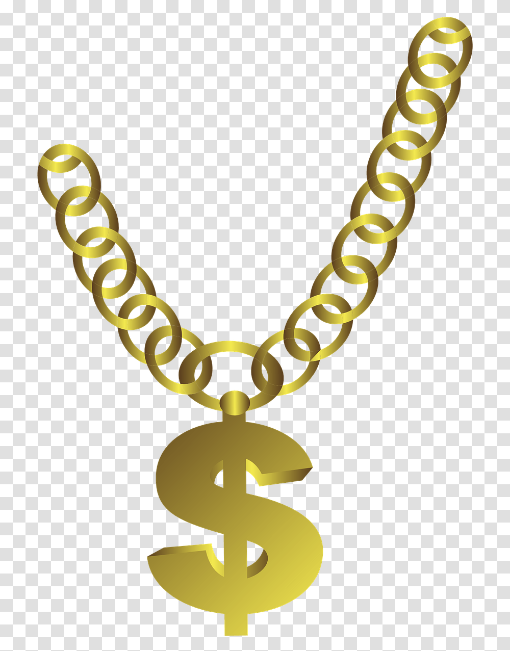 Cartoon Gold Chain Collections Thug Life Chain, Snake, Reptile, Animal, Necklace Transparent Png