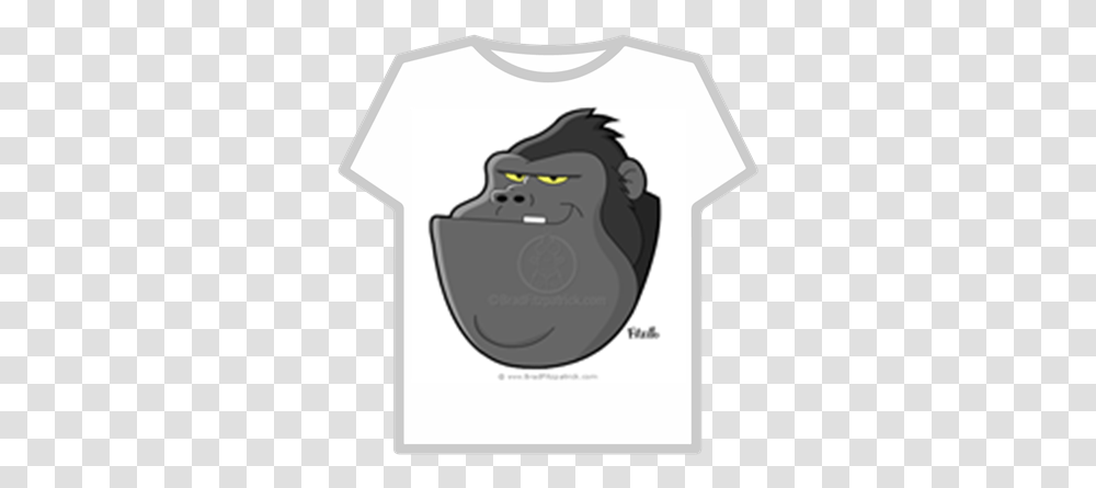 Cartoon Gorillahead Roblox Roblox Bomb Shirt, Mammal, Animal, Wildlife, Ape Transparent Png