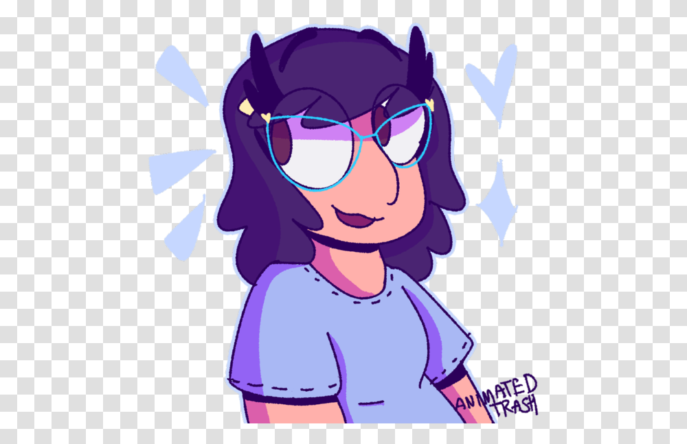 Cartoon, Person, Purple, Drawing Transparent Png