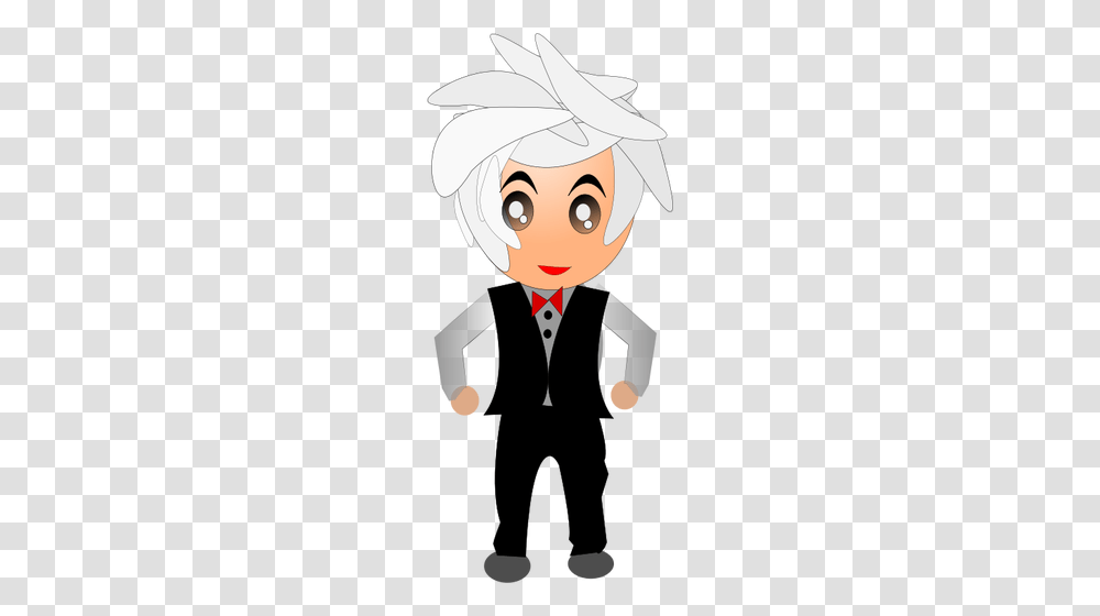 Cartoon Gray Haired Grandpa, Face, Suit, Overcoat Transparent Png