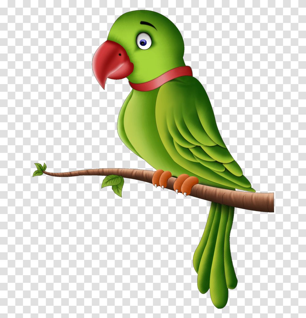 Cartoon Green Parrot Clipart, Parakeet, Bird, Animal, Toy Transparent Png
