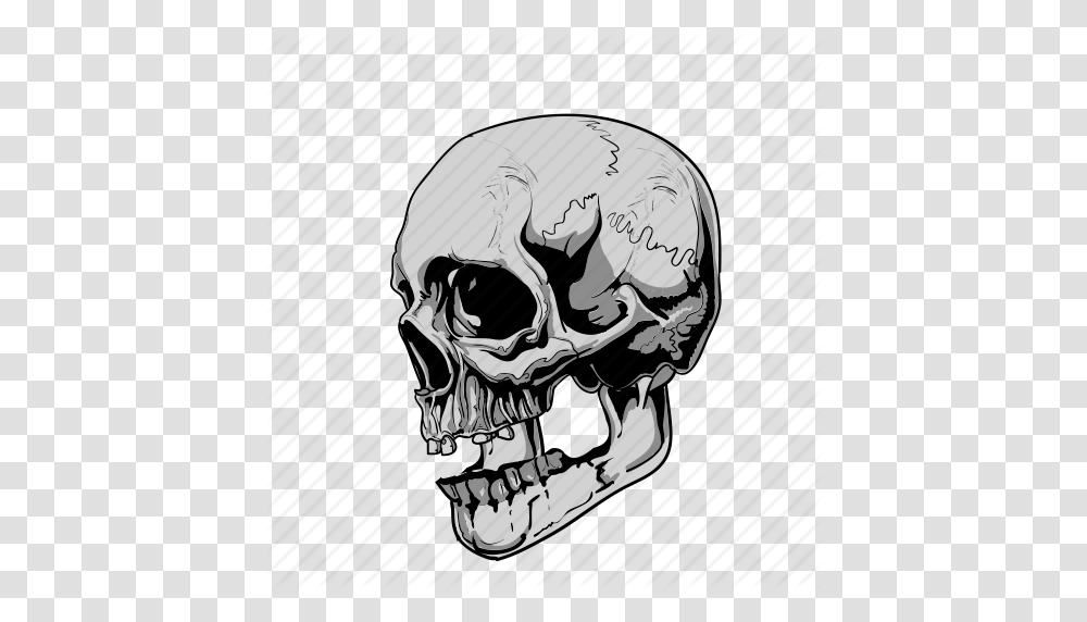 Cartoon Grey Skulls Icon, Helmet, Apparel, Stencil Transparent Png