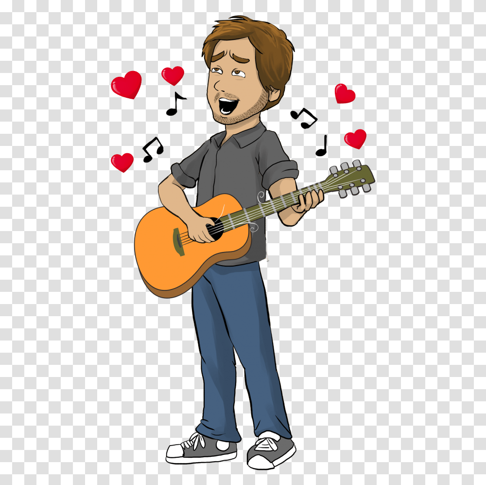 Cartoon, Guitar, Leisure Activities, Musical Instrument, Person Transparent Png