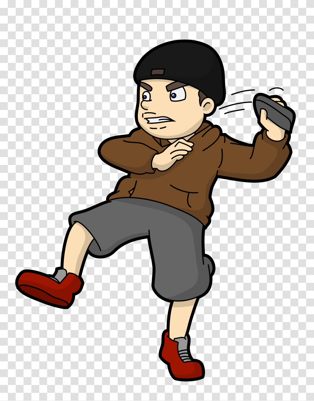 Cartoon Guy Throwing His Empty Wallet In Anger, Person, Outdoors, People Transparent Png
