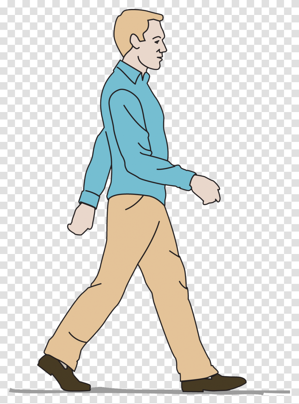 Cartoon Guy Walking Walking Man Cartoon, Standing, Person, Human, Sleeve Transparent Png