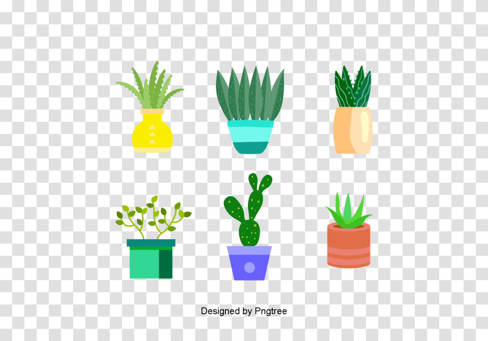 Cartoon Hand Painted Simple Flower Pot Flower Design Cartoon, Plant, Green, Produce, Food Transparent Png