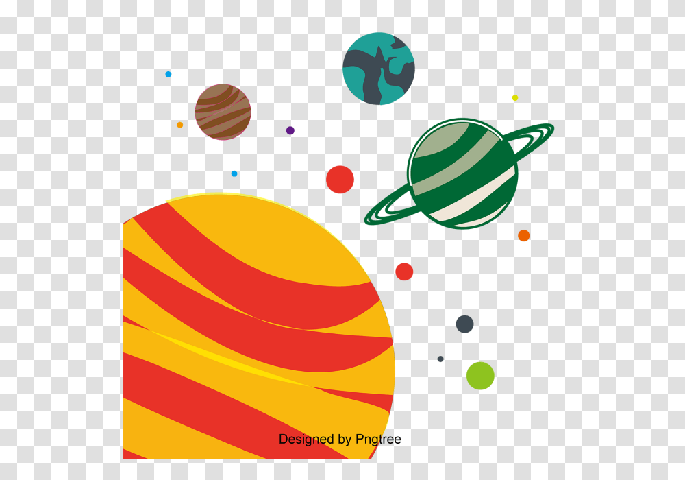 Cartoon Hand Painted Space Planet Cute Cartoon Hand Painted, Ball, Paper, Confetti Transparent Png