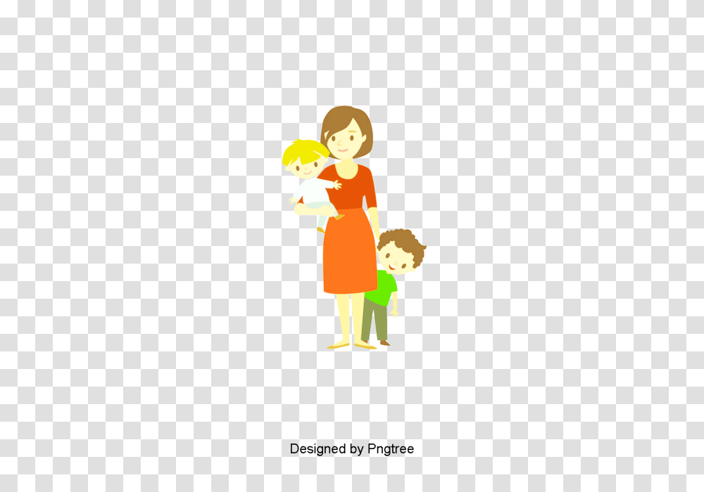 Cartoon Happy Family Design Pattern Cartoon Hand Painted, Person, Human, People, Toy Transparent Png