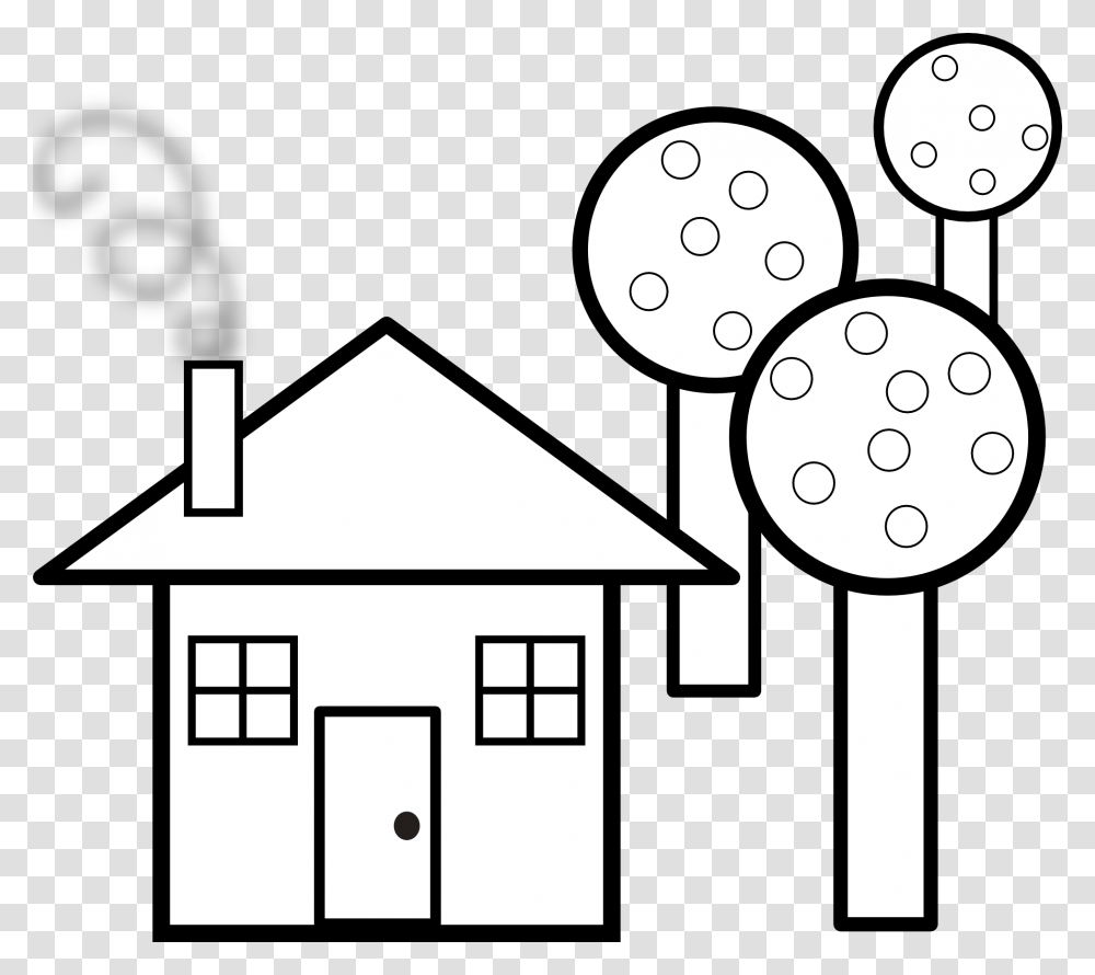 Cartoon Haunted House Coloring, Diagram Transparent Png