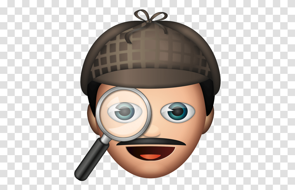 Cartoon, Head, Magnifying, Apparel Transparent Png