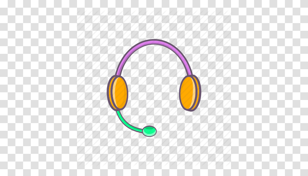 Cartoon Headphones Listen Microphone Sign Sound Stereo Icon, Electronics, Headset Transparent Png