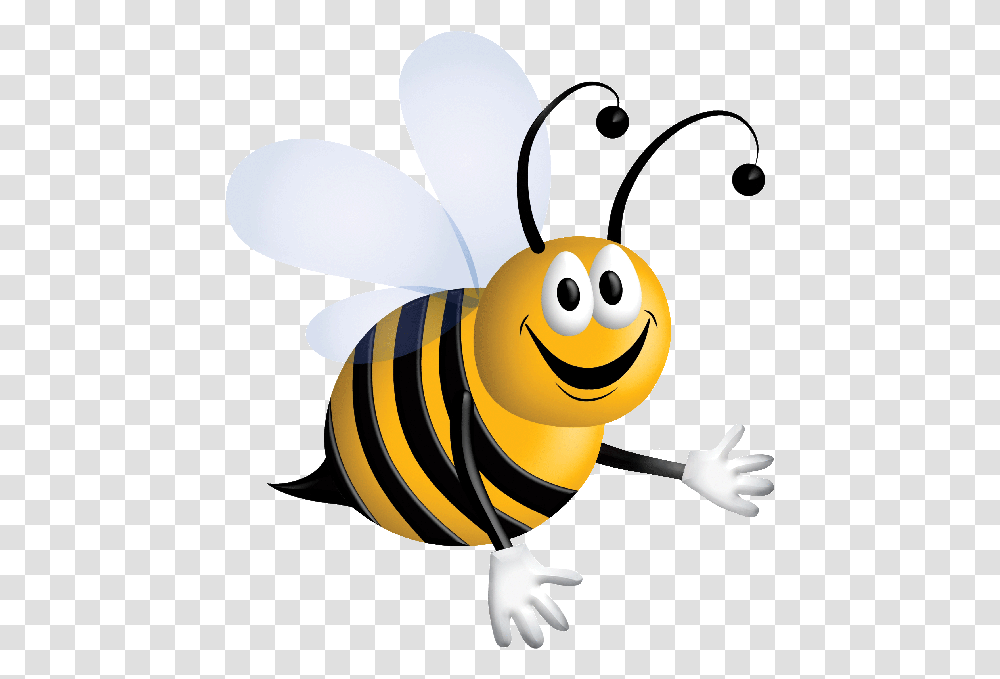Cartoon Honey Bee Clip Art Cartoon Honey Bee, Insect, Invertebrate, Animal, Wasp Transparent Png