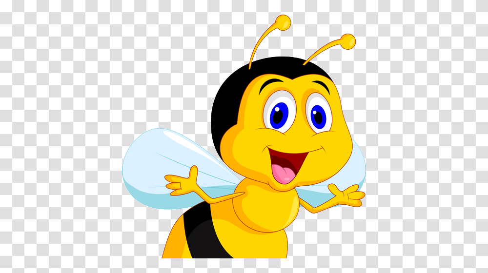 Cartoon Honey Bee Clip Art Honey Bee Animated, Animal, Invertebrate, Insect, Fish Transparent Png