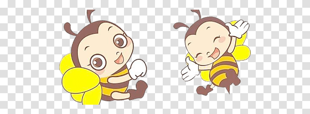 Cartoon Honey Little Transprent Clip Art Happy Bee, Crowd, Drawing, Outdoors, Video Gaming Transparent Png