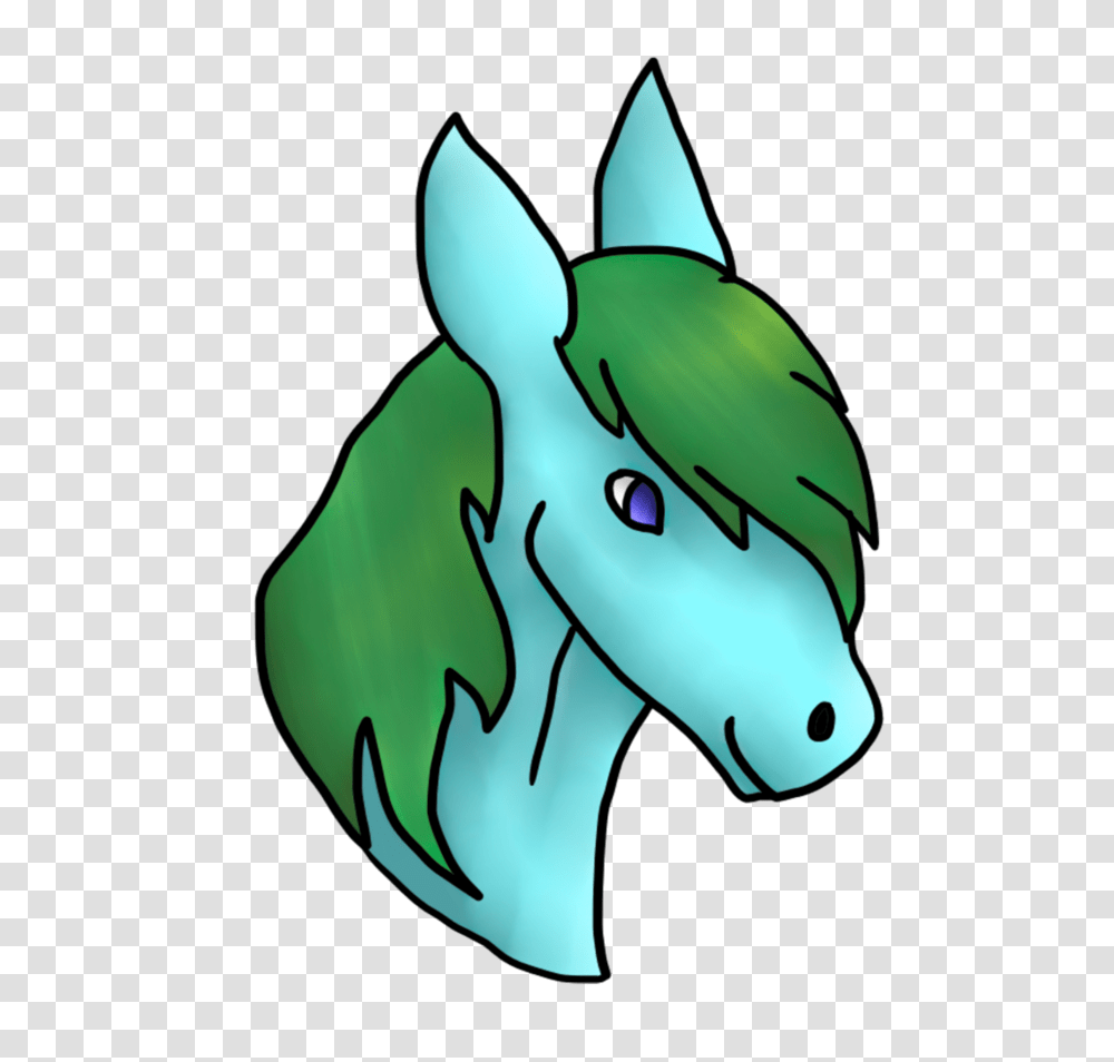Cartoon Horse Head, Mammal, Animal, Plant, Green Transparent Png