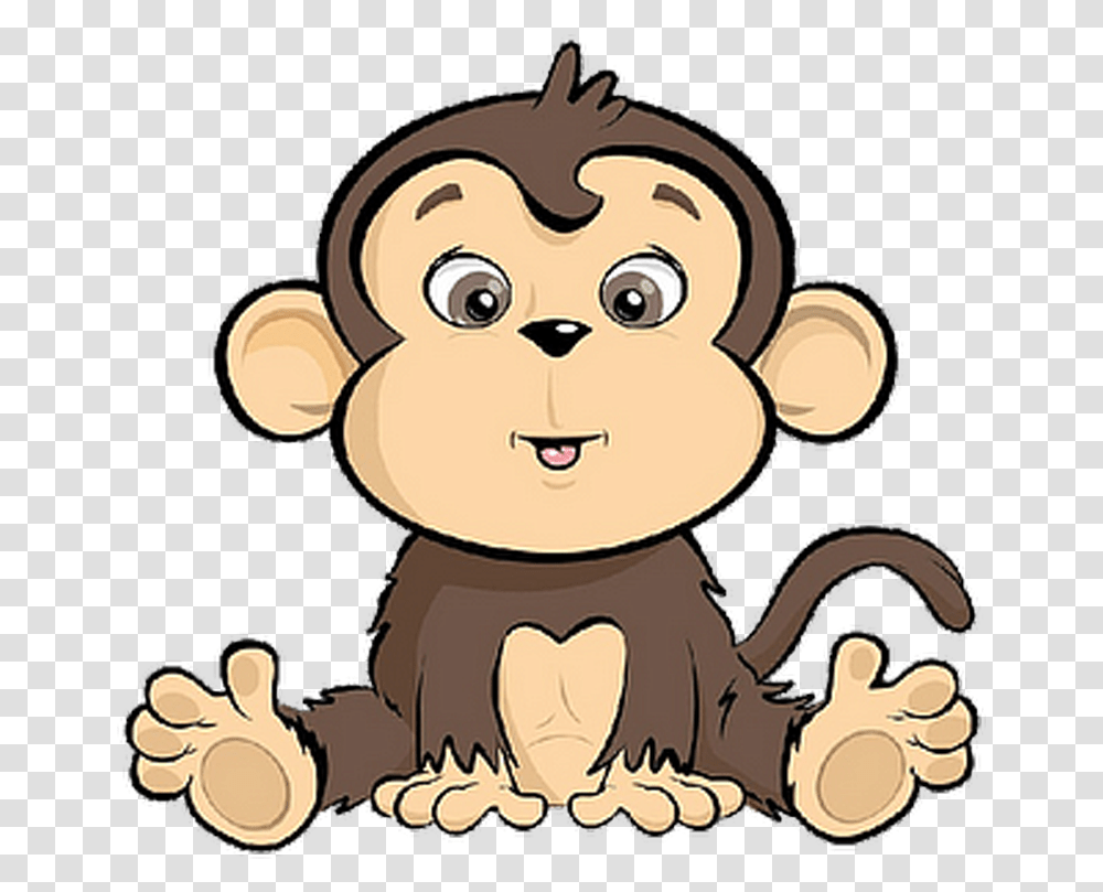 Cartoon Image Cakes Baby Monkey Cartoon, Animal, Mammal, Toy Transparent Png