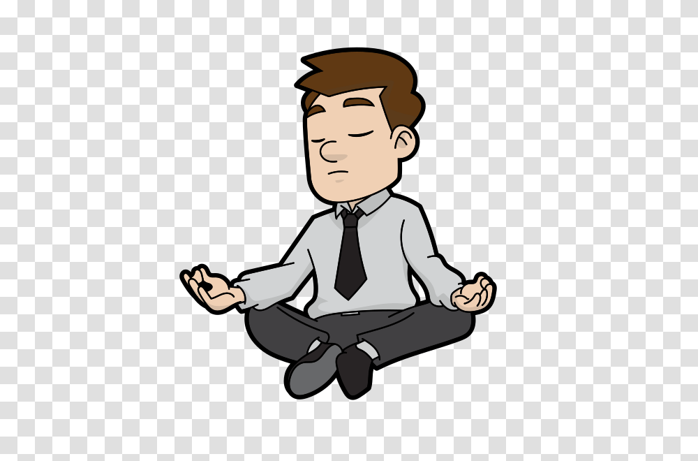 Cartoon Image Of A Man Meditating Munchie Man Van, Person, Human, Waiter, Performer Transparent Png