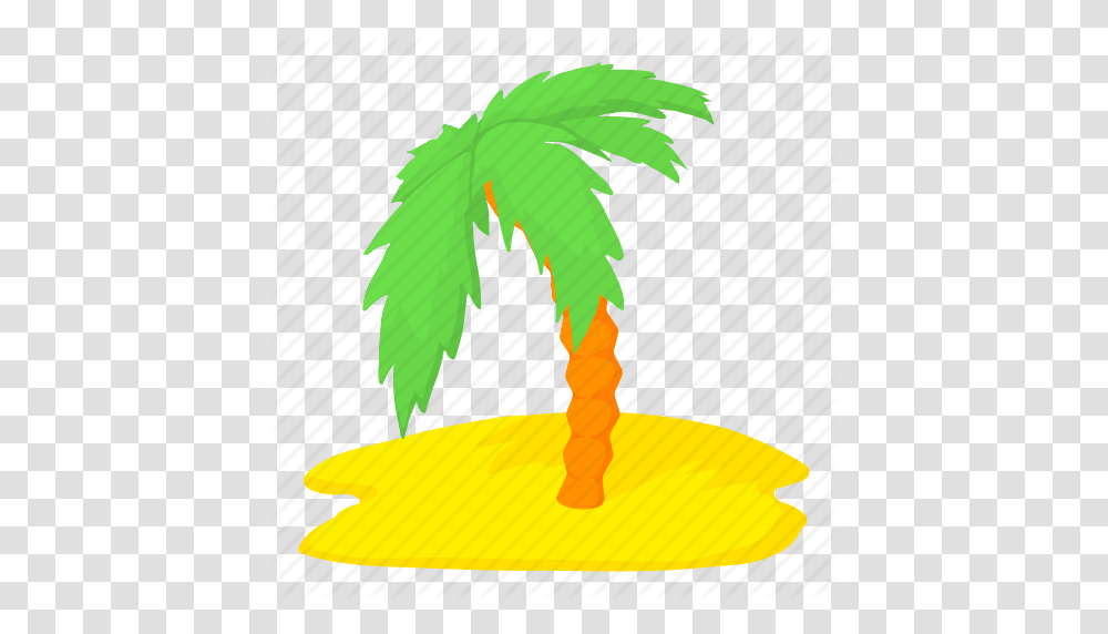 Cartoon Island Palm Palm Tree Travel Tree Tropical Icon, Leaf, Plant, Green, Food Transparent Png