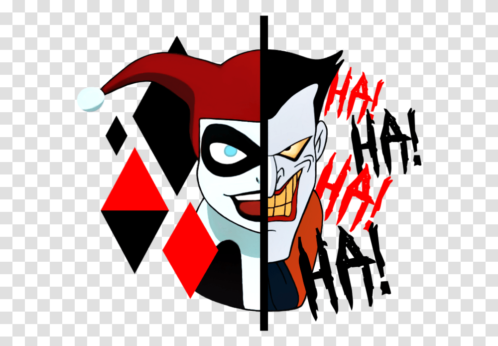 Cartoon Joker And Harley Quinn, Label, Poster Transparent Png