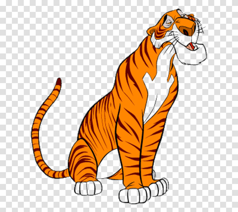 Cartoon Jungle Book Characters, Tiger, Wildlife, Mammal, Animal Transparent Png