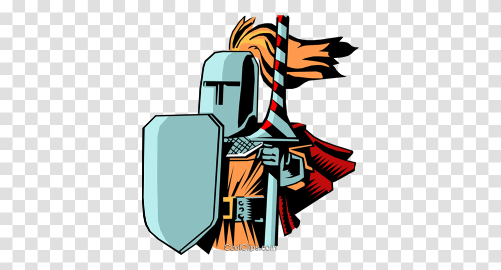 Cartoon Knights Royalty Free Vector Clip Art Illustration, Armor, Weapon, Weaponry Transparent Png