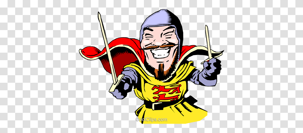 Cartoon Knights Royalty Free Vector Clip Art Illustration, Person, Cleaning, Ninja Transparent Png