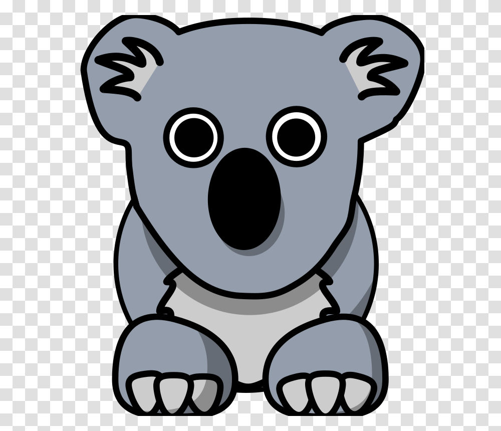 Cartoon Koala, Animals, Stencil, Label Transparent Png