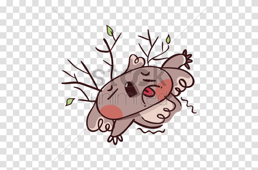 Cartoon Koala Bear Exhausted Vector Image, Duel, Dynamite, Weapon, Bow Transparent Png