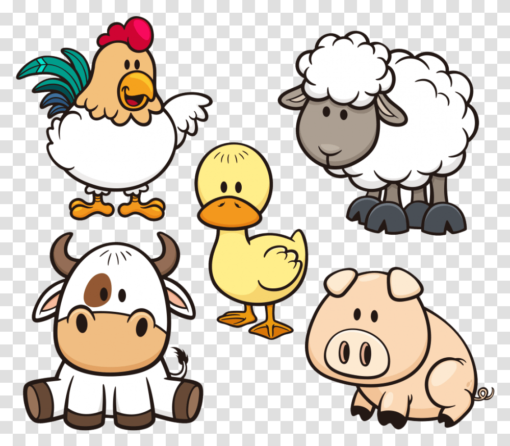 Cartoon Lamb 1100x1100 Clipart Download Farm Animals Coloring Pages, Bird, Doodle, Drawing, Halloween Transparent Png