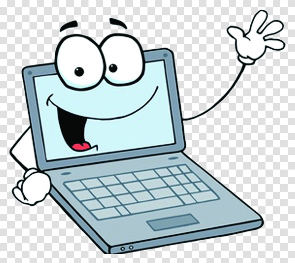 Cartoon Laptop Clipart, Pc, Computer, Electronics, Computer Keyboard Transparent Png