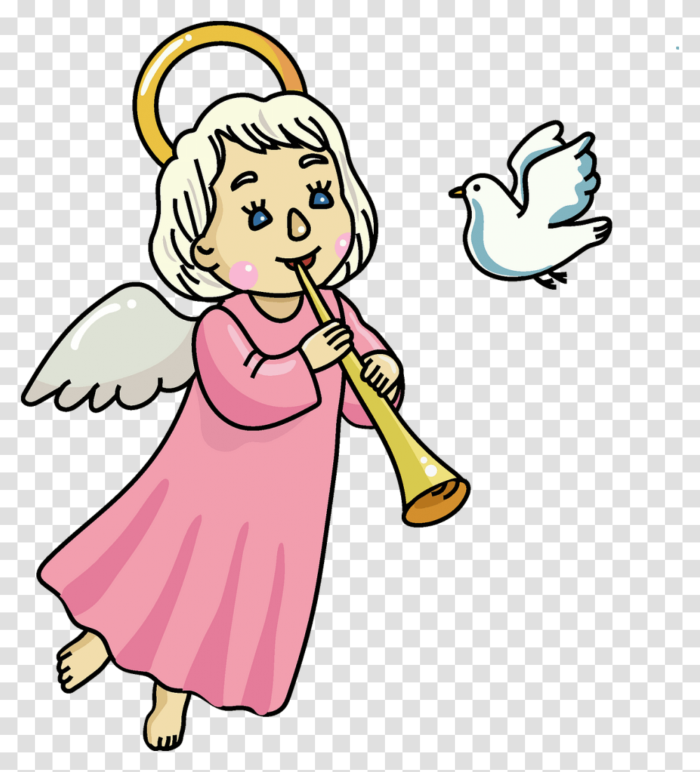 Cartoon, Leisure Activities, Angel, Archangel, Musical Instrument Transparent Png