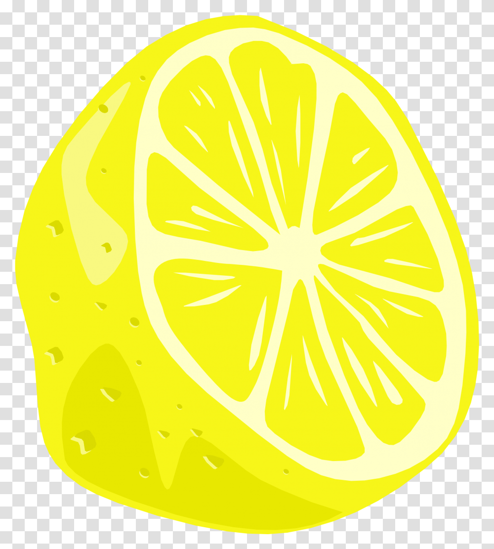 Cartoon Lemon 3 Image Half Lemon Clip Art, Citrus Fruit, Plant, Food Transparent Png