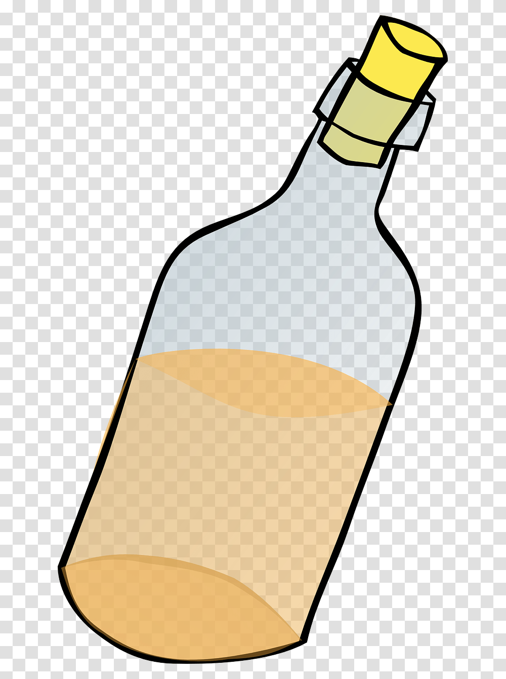 Cartoon Letter In A Bottle, Beverage, Drink, Medication, Pill Transparent Png