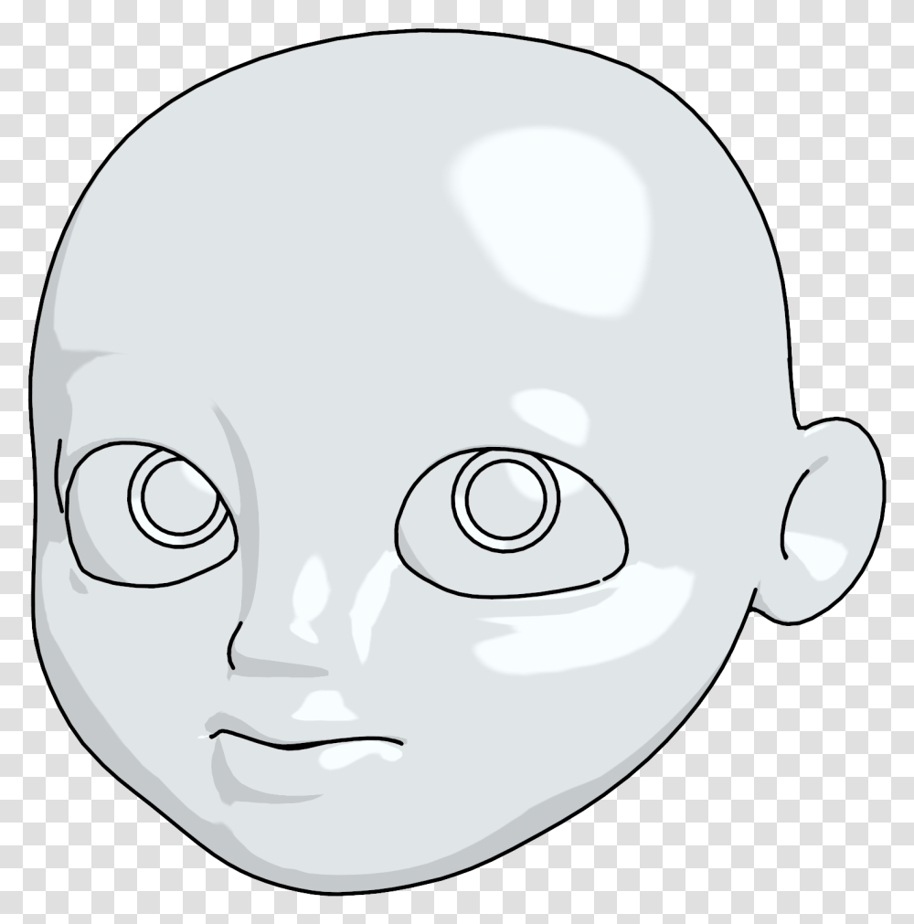 Cartoon Like Boy Head Clean Face, Alien, Disk, Drawing, Portrait Transparent Png