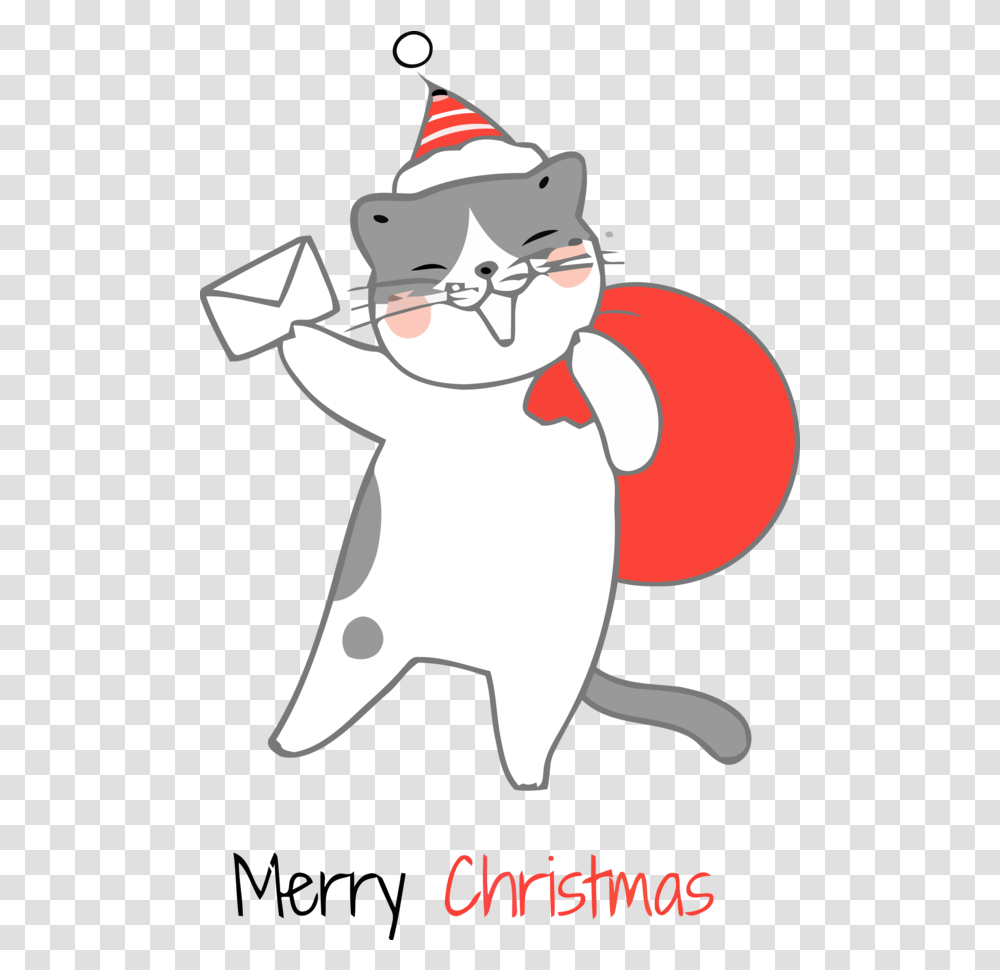 Cartoon Line Christmas For Party Animal Merry Christmas, Axe, Tool, Mammal, Photography Transparent Png