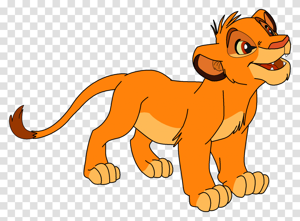 Cartoon Lion Cub Images Pluspng Lion King Simba Base, Animal, Mammal, Cattle, Wildlife Transparent Png