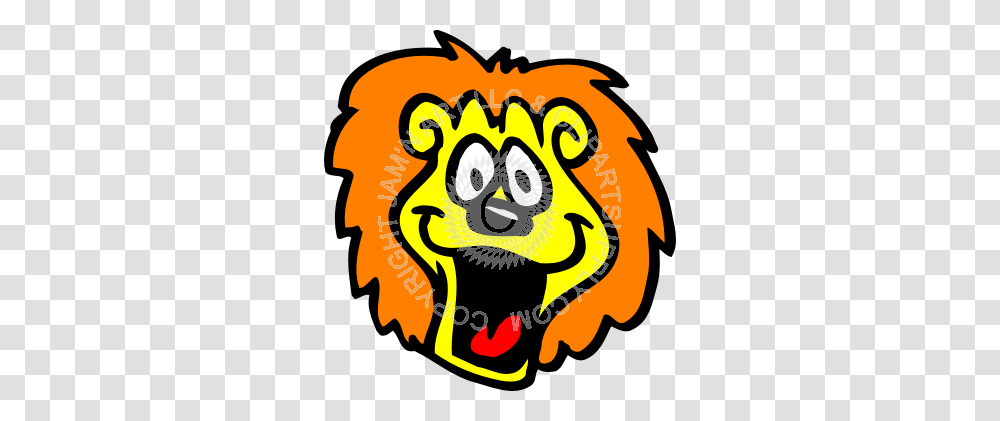 Cartoon Lion Head In Color, Label, Dynamite, Sticker Transparent Png