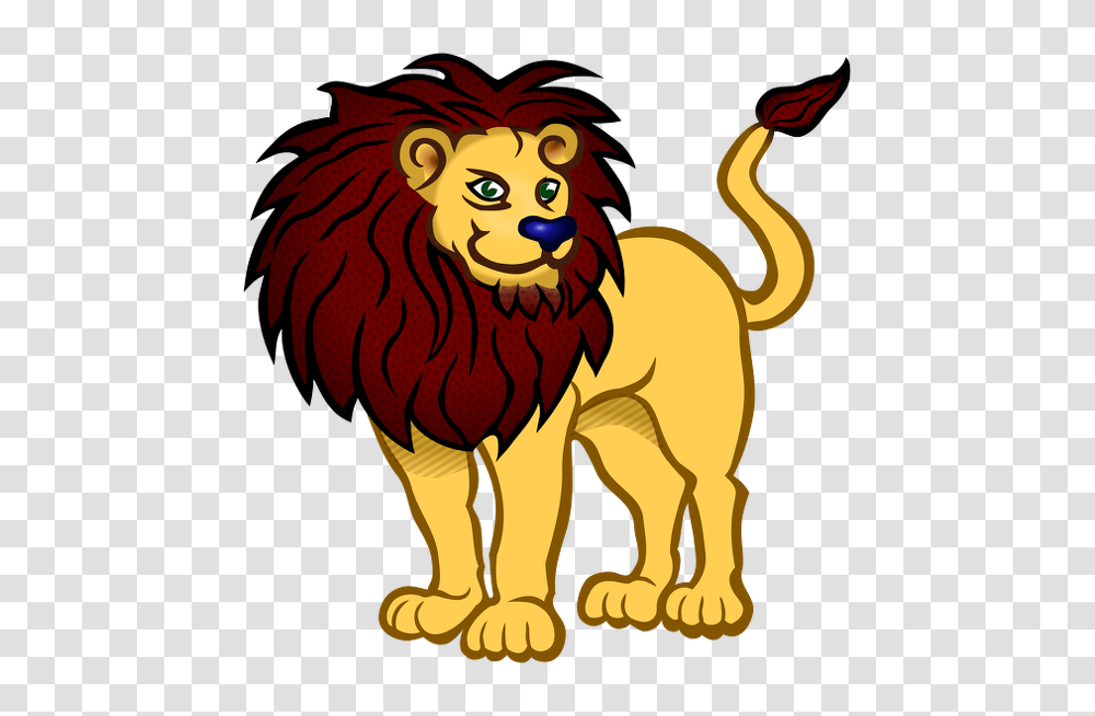 Cartoon Lion, Mammal, Animal, Wildlife, Leisure Activities Transparent Png