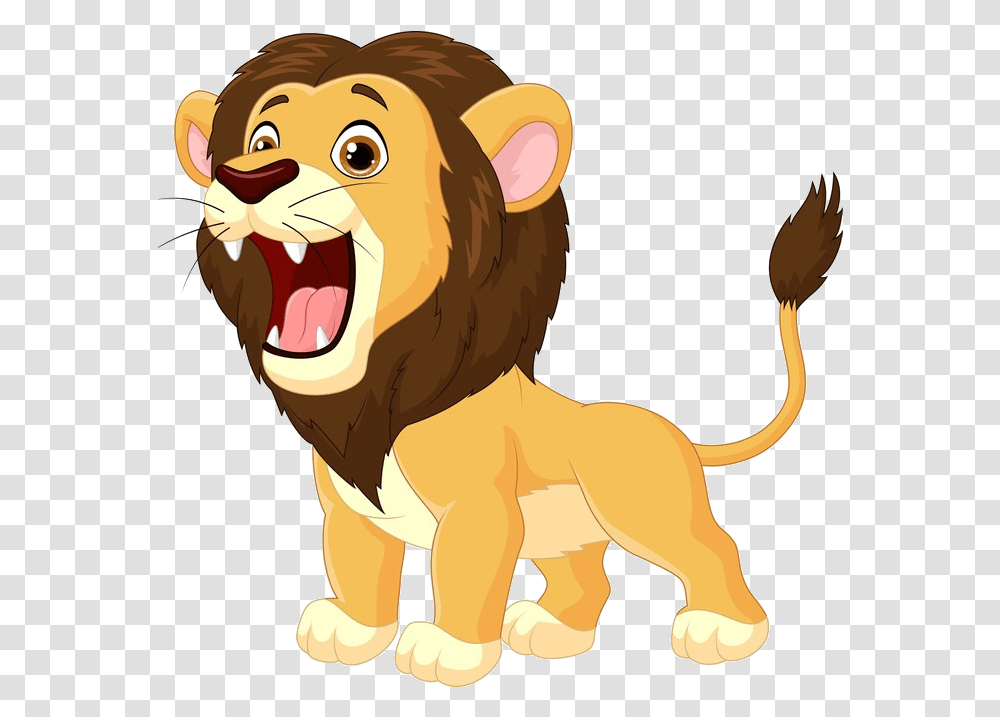 Cartoon Lion Roaring, Mammal, Animal, Wildlife, Teeth Transparent Png