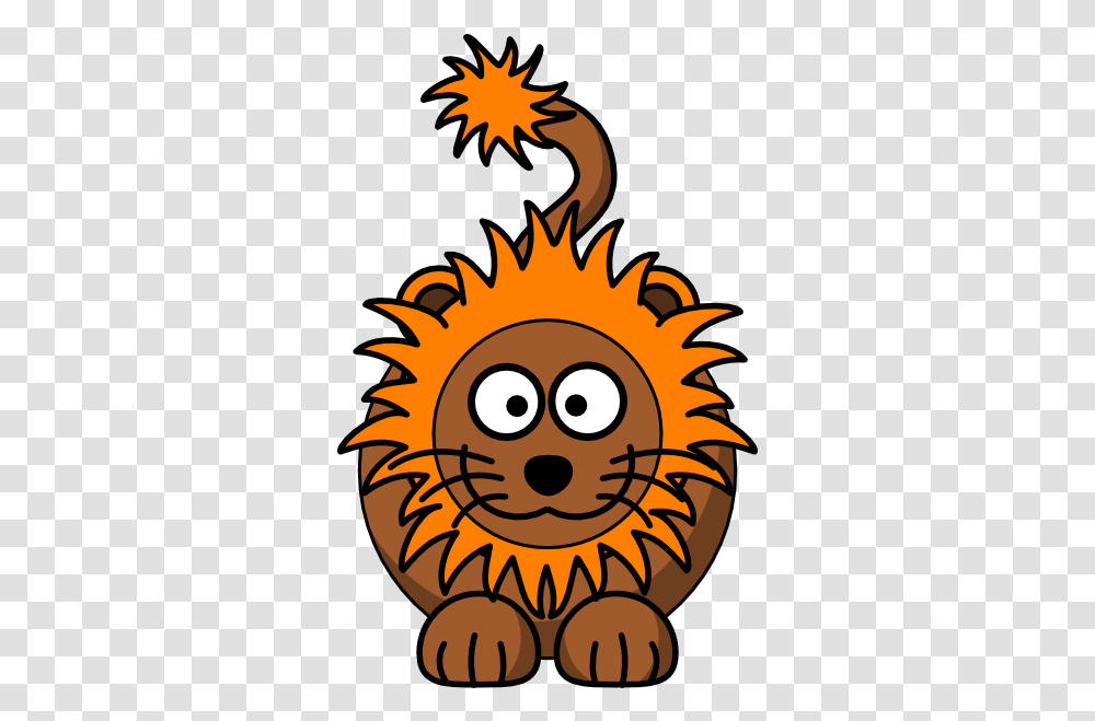 Cartoon Lion With Orange Mane Clip Art Cartoon Lion Clipart, Outdoors, Nature, Fire, Poster Transparent Png