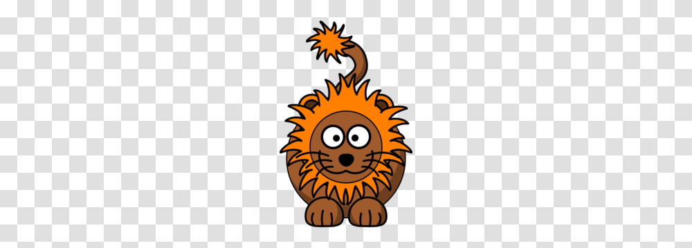 Cartoon Lion With Orange Mane Clip Art, Outdoors, Nature, Poster, Advertisement Transparent Png