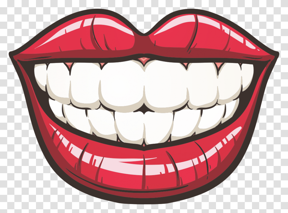 Cartoon Lips With Teeth, Mouth, Jaw, Sunglasses, Accessories Transparent Png