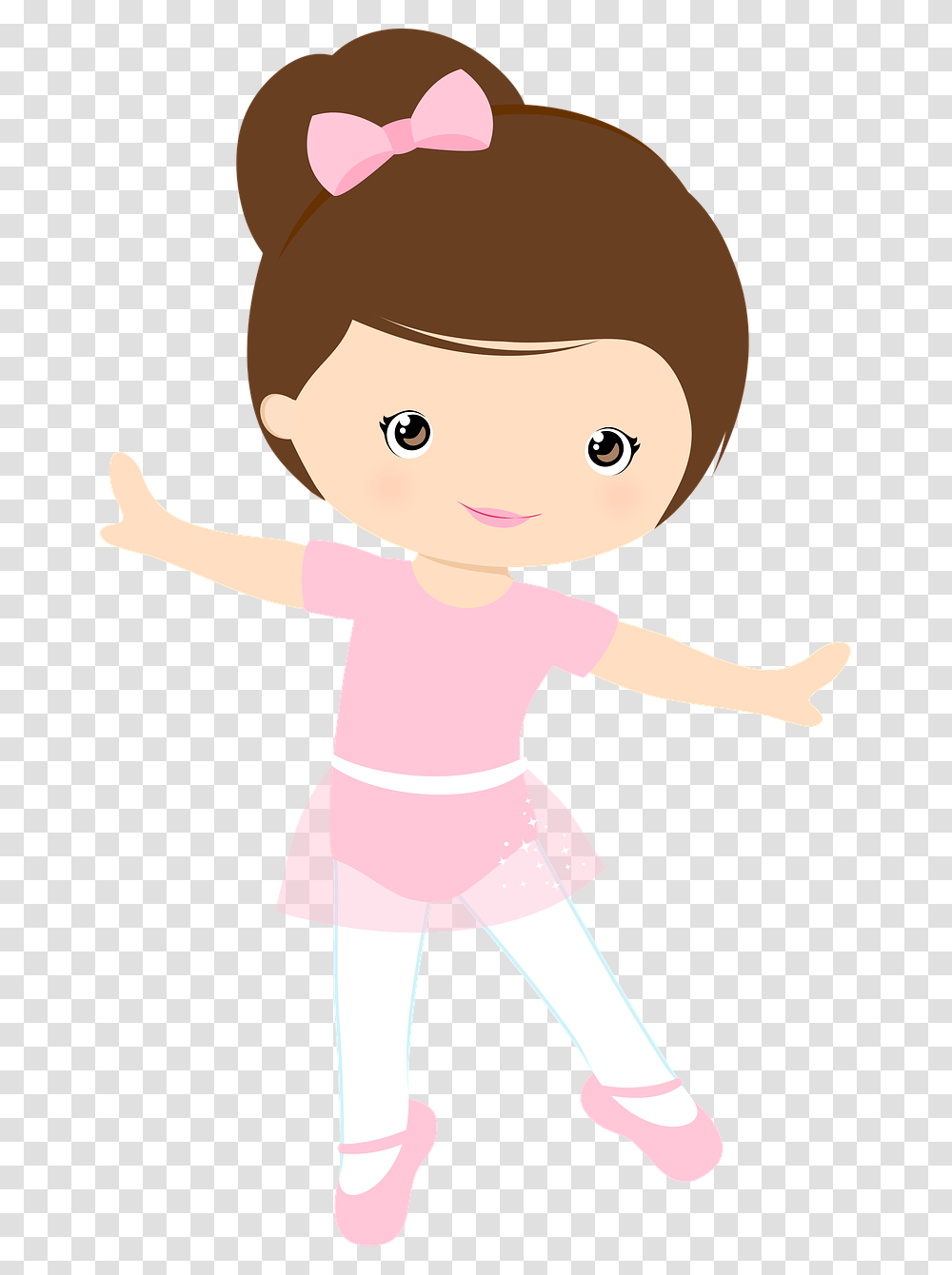 Cartoon Little Girl Ballerina, Doll, Toy, Elf Transparent Png