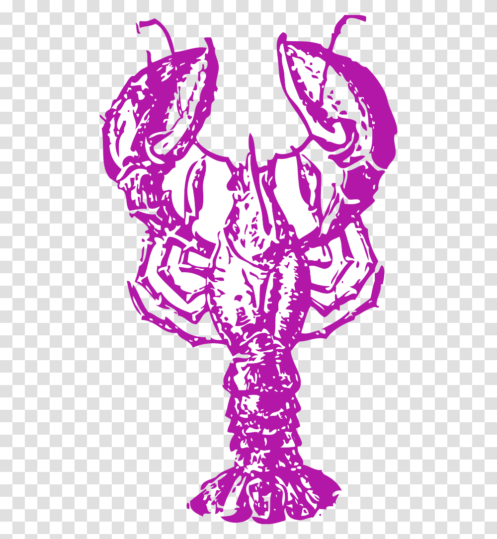 Cartoon Lobster Red Lobster Art, Purple, Hand, Person Transparent Png