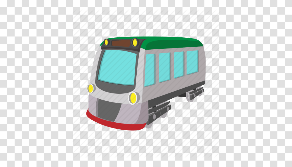 Cartoon Locomotive Rail Track Train Transport Transportation, Vehicle, Van, Caravan, Passenger Car Transparent Png